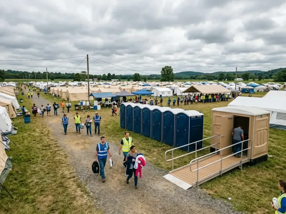 disaster-relief-camp-restrooms-010 — frequently asked questions, Dumpster & Portable Bathrooms Rental in Robinson, IL